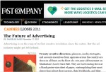 The Future of Advertising, Fast Company